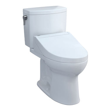 Click here to see Toto MW4543084CUFG#01 TOTO Drake II 1G WASHLET+ Two-Piece Toilet with C5 Bidet Seat, 1.0 GPF, Cotton White - MW4543084CUFG#01
