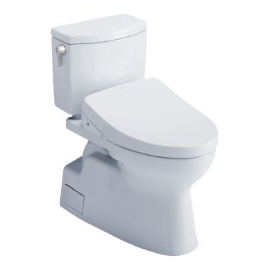 Click here to see Toto MW4743056CUFG#01 TOTO Vespin II 1G WASHLET+ Two-Piece Toilet with S550e Bidet Seat, Auto-Open/Close, 1.0 GPF, Cotton White - MW4743056CUFG#01