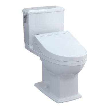 Click here to see Toto MW4943084CEMFG#01 TOTO Connelly WASHLET+ Two-Piece Toilet with C5 Bidet Seat, 1.28/0.9 GPF, Cotton White - MW4943084CEMFG#01