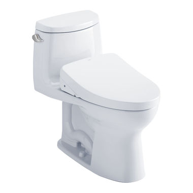 Click here to see Toto MW6043046CEFG#01 TOTO UltraMax II WASHLET+ One-Piece Toilet with S500e Bidet Seat, 1.28 GPF, Cotton White - MW6043046CEFG#01