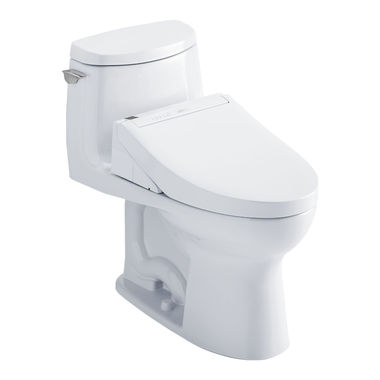 Click here to see Toto MW6043084CUFG#01 TOTO UltraMax II 1G WASHLET+ One-Piece Toilet with C5 Bidet Seat, 1.0 GPF, Cotton White - MW6043084CUFG#01