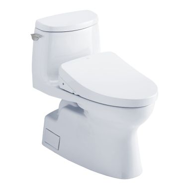 Click here to see Toto MW6143056CUFG#01 TOTO Carlyle II 1G WASHLET+ One-Piece Toilet with S550e Bidet Seat, Auto-Open/Close, 1.0 GPF, Cotton White - MW6143056CUFG#01