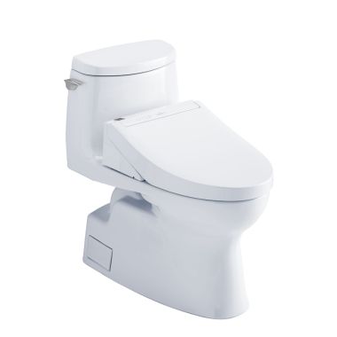 Click here to see Toto MW6143084CUFG#01 TOTO Carlyle II 1G WASHLET+ One-Piece Toilet with C5 Bidet Seat, 1.0 GPF, Cotton White - MW6143084CUFG#01