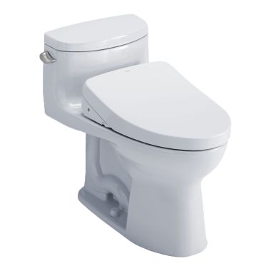 Click here to see Toto MW6343046CEFG#01 TOTO Supreme II WASHLET+ One-Piece Toilet with S500e Bidet Seat, 1.28 GPF, Cotton White - MW6343046CEFG#01