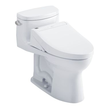 Click here to see Toto MW6343084CEFG#01 TOTO Supreme II WASHLET+ One-Piece Toilet with C5 Bidet Seat, 1.28 GPF, Cotton White - MW6343084CEFG#01