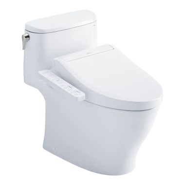 Click here to see Toto MW6423074CEFG#01 TOTO Nexus WASHLET+ One-Piece Toilet with C2 Bidet Seat, 1.28 GPF, Cotton White - MW6423074CEFG#01