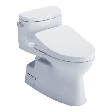 Click here to see Toto MW6443056CEFG#01 TOTO Carolina II WASHLET+ One-Piece Toilet with S550e Bidet Seat, Auto-Open/Close, 1.28 GPF, Cotton White - MW6443056CEFG#01