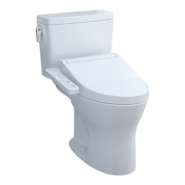 Click here to see Toto MW7463074CSMFG.10#01 TOTO MW7463074CSMFG.10#01 Drake Washlet + C2 Two-Piece Toilet, 1.6 GPF and 0.8 GPF, 10