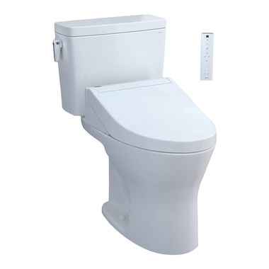Click here to see Toto MW7463084CSMG#01 TOTO MW7463084CSMG#01 Drake Washlet+ C5 Two-Piece Toilet, 1.6 GPF and 0.8 GPF - Cotton White