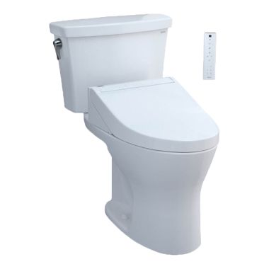 Click here to see Toto MW7483084CEMFG#01 TOTO DRAKE WASHLET+ C5 Two-Piece Elongated Toilet, 0.8 GPF & 1.28 GPF, Cotton White - MW7483084CEMFG#01
