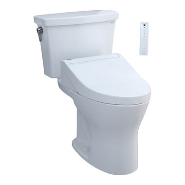Click here to see Toto MW7483084CEMG#01 TOTO DRAKE WASHLET+ C5 Two-Piece Elongated Toilet, 0.8 GPF & 1.28 GPF, Cotton White - MW7483084CEMG#01
