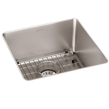 Click here to see Elkay ELUHH1616TPDBG Elkay ELUHH1616TPDBG Lustertone Iconix Single Bowl Undermount Kitchen Sink Kit with Perfect Drain - Luminous Satin