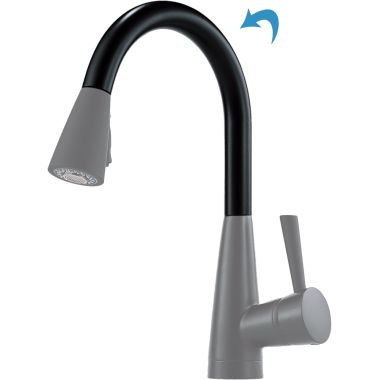 Click here to see Brizo RP60111BL Brizo RP60111BL Venuto Black Kitchen Faucet Spout Assembly