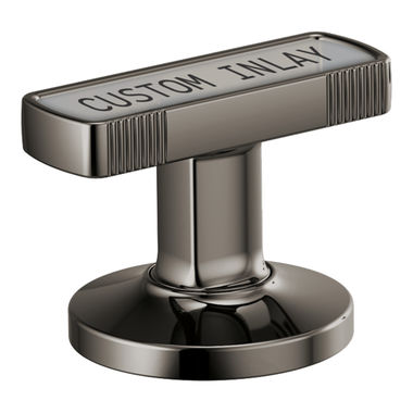 Click here to see Brizo HI5306-BNX Brizo Kintsu Widespread Lavatory Knob with Custom Inlay Handle Kit, Brilliance Black Onyx - HI5306-BNX