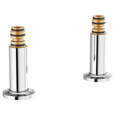 Click here to see Brizo T71765-PC Brizo Deck Mount Tub Filler Unions with Dual Column, Solid Brass, Polished Chrome - T71765-PC