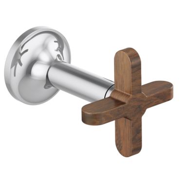 Click here to see Brizo HX5875-PCWD Brizo Wood-Cross Handle Kit for Odin Bath Collection Wall-Mount Lavatory Faucets, Polished Chrome - HX5875-PCWD
