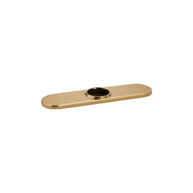 Click here to see Brizo RP71451PG Brizo Artesso Polished Gold Three-Hole Escutcheon Plate - RP71451PG