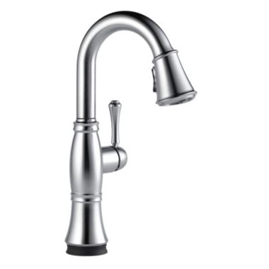 Click here to see Delta 9997T-AR-PR-DST Delta Cassidy Touch2O Single-Handle Pull-Down Lumicoat Arctic Stainless Bar/Prep Faucet, 1.8 GPM, Lever Handle, Diamond Seal Technology, Touch-Clean, MagnaTite - 9997T-AR-PR-DST
