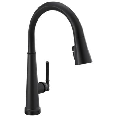 Click here to see Delta 9182T-BL-DST Delta Emmeline Touch2O Single Handle Pull-Down Kitchen Faucet, Matte Black - 9182T-BL-DST
