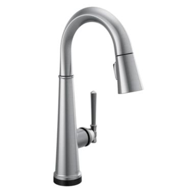 Click here to see Delta 9982T-AR-PR-DST Delta Emmeline Touch2O Single Handle Pull-Down Bar/Prep Faucet, Lumicoat Arctic Stainless - 9982T-AR-PR-DST