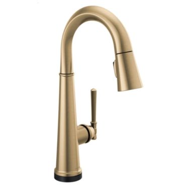 Click here to see Delta 9982T-CZ-PR-DST Delta Emmeline Touch2O Single Handle Pull-Down Bar/Prep Faucet, Lumicoat Champagne Bronze - 9982T-CZ-PR-DST