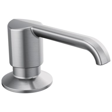 Click here to see Delta RP101188AR Delta Emmeline Metal Soap Dispenser, Arctic Stainless - RP101188AR