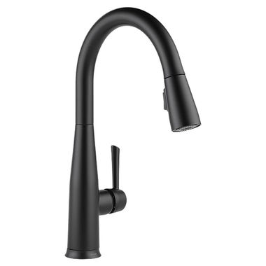 Click here to see Delta 9113TV-BL-DST Delta Essa VoiceIQ Single Handle Pull-Down Kitchen Faucet w/ Touch2O, Matte Black - 9113TV-BL-DST