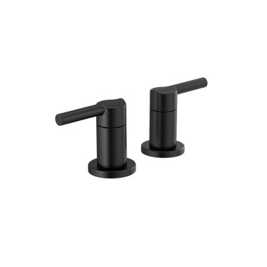 Click here to see Delta RP101373BL Delta Nicoli Widespread Bathroom Faucet Lever Handle Assembly, Matte Black - RP101373BL