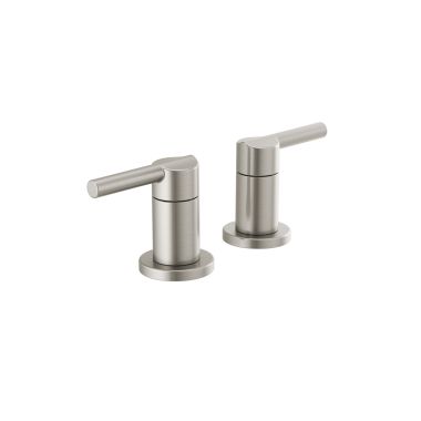 Click here to see Delta RP101373SS Delta Nicoli Widespread Bathroom Faucet Lever Handle Assembly, Stainless - RP101373SS