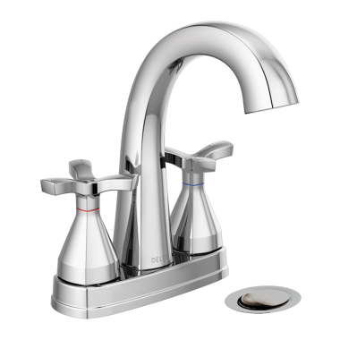 Click here to see Delta 257756-MPU-DST Delta Stryke Two-Handle High-Arc Lavatory Faucet for 4
