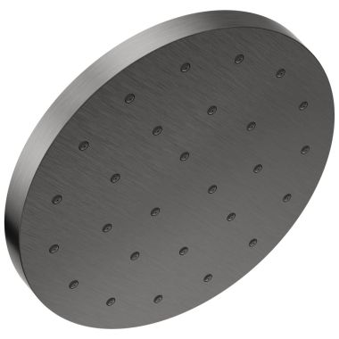 Click here to see Delta 52160-KS Delta Universal H2Okinetic Single-Setting Round Shower Head w/ UltraSoak, 1.75 gpm, Black Stainless - 52160-KS