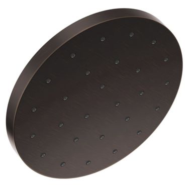 Click here to see Delta 52160-RB25 Delta Universal Showering H2Okinetic Single-Setting Raincan Shower Head with UltraSoak, Round, 2.5 GPM, Venetian Bronze - 52160-RB25
