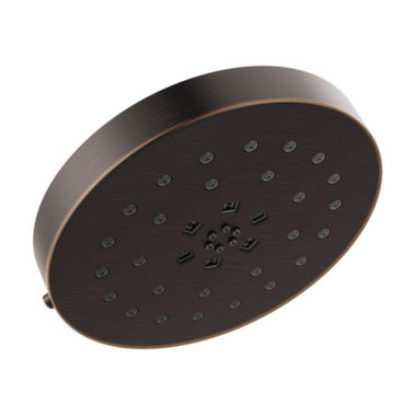 Click here to see Delta 52488-RB Delta 8in H2Okinetic Four-Setting Round Shower Head with UltraSoak, Wall-Mount, 1.75 GPM, Touch-Clean Nozzles, WaterSense,  Venetian Bronze - 52488-RB