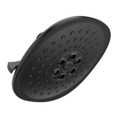 Click here to see Delta 52686-BL Delta H2OKinetic 3-Setting Raincan Shower Head, 1.75 GPM, Matte Black - 52686-BL