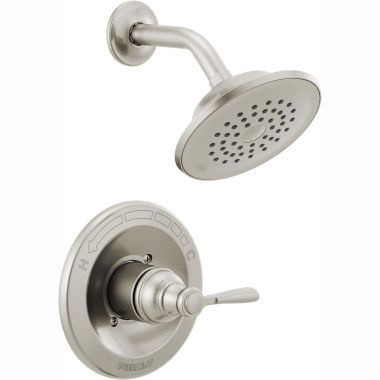 Click here to see Peerless PTT14265-BN Peerless Elmhurst MultiChoice Single-Setting Touch-Clean Shower Faucet with Pressure Balance Cartridge, Trim Only, 1.5 GPM, Brushed Nickel - PTT14265-BN