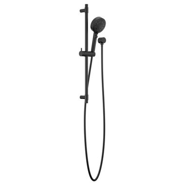 Click here to see Peerless P62447-BL Peerless Precept 6-Function Handshower with Slide Bar, 1.5 GPM, WaterSense, Matte Black - P62447-BL 