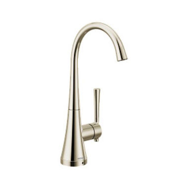 Click here to see Moen S5560NL Moen Kurv Transitional One-Handle High Arc Beverage Faucet, Polished Nickel - S5560NL