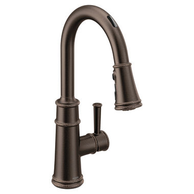 Click here to see Moen 7260EVORB Moen Belfield Smart Single Handle Pull-Down High Arc Kitchen Faucet, Oil-Rubbed Bronze - 7260EVORB 