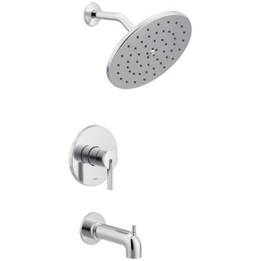 Click here to see Moen UT3363 Moen Cia M-Core 3-Series Tub/Shower Faucet with 2.5 GPM Rainshower, 1-Function, Single Lever Handle, M-PACT, Immersion, Chrome - UT3363