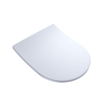 Click here to see Toto SS227#01 TOTO Slim D-Shape SoftClose Toilet Seat with Lid, Cotton White - SS227#01
