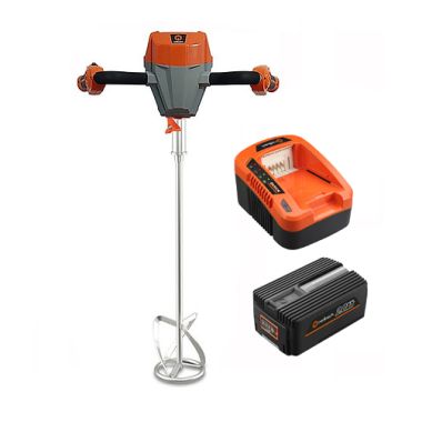 Click here to see Redback E808C-MKIT2A Redback Flex Series 40V Mixing Auger Kit W Auger Head Mix Blade 2Ah Battery & 5A Charger - E808C-MKIT2A  