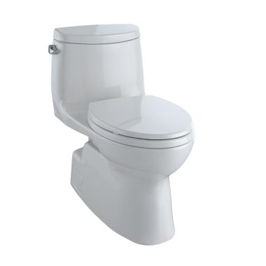 Click here to see Toto MS614124CEFG#11 TOTO MS614124CEFG#11 Carlyle II One-Piece Elongated Toilet with CeFiONtect - Colonial White