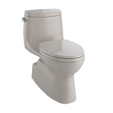 Click here to see Toto MS614124CEFG#03 TOTO MS614124CEFG#03 Carlyle II One-Piece Elongated 1.28 gpf Universal Height Tornado Flush Toilet with CeFiONtect - Bone