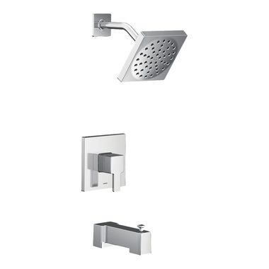 Click here to see Moen UTS2713EP Moen 90 Degree M-Core 2-Series Tub/Shower Faucet with 1.75 GPM Rain Shower, 1-Function, Single Lever Handle, M-PACT, Immersion, Chrome - UTS2713EP