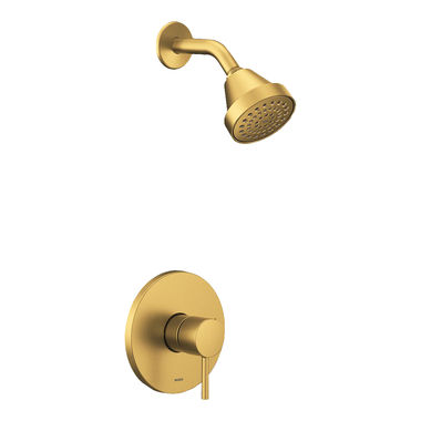Click here to see Moen UT2192EPBG Moen Align M-Core 2-Series Single-Handle Shower Faucet, One-Function, 1.75 GPM, Lever Handle, M-PACT, Eco-Performance, Brushed Gold - UT2192EPBG