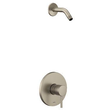 Click here to see Moen UT2192NHBN Moen Align M-Core 2-Series Single-Handle Shower Faucet, Lever Handle, M-PACT, Less Showerhead, Brushed Nickel - UT2192NHBN
