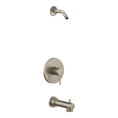 Click here to see Moen UT2193NHBN Moen Align M-Core 2-Series Tub/Shower Faucet, Single Lever Handle, M-PACT, Less Showerhead, Brushed Nickel - UT2193NHBN