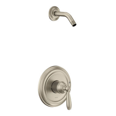 Click here to see Moen UT2152NHBN Moen Brantford M-Core 2-Series Single-Handle Shower Faucet, Lever Handle, M-PACT, Less Showerhead, Brushed Nickel - UT2152NHBN