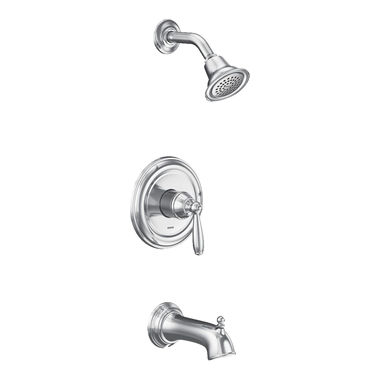 Click here to see Moen UT2153EP Moen Brantford M-Core 2 Series Tub/Shower Faucet, 1.75 GPM, 1-Function, Single Lever Handle, M-PACT, Chrome - UT2153EP