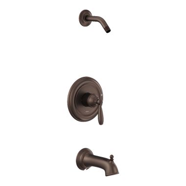 Click here to see Moen UT2153NHORB Moen Brantford M-Core 2-Series Tub and Shower Faucet, Single Lever Handle, M-PACT, Diverter Spout, Less Showerhead, Oil Rubbed Bronze - UT2153NHORB